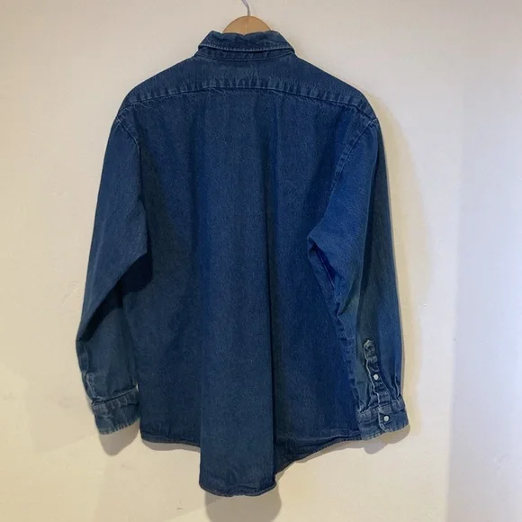 RED KAP Men’s Size XL Denim Button Down - Picture 6 of 6